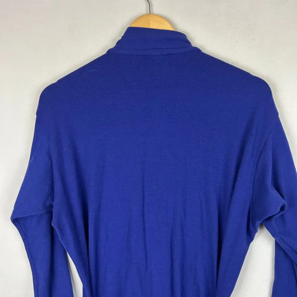 Patagonia Capilene Union Suit Full Body Long Johns Made in USA Blue Men's Size L